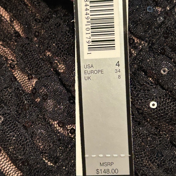 Stunning Black Jeweled Dress by Tahari. NWT. Never worn. Super Flattering - Picture 14 of 16